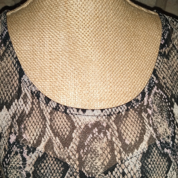 Love, Fire- Mini Mesh Snake Print Dress - Picture 2 of 3